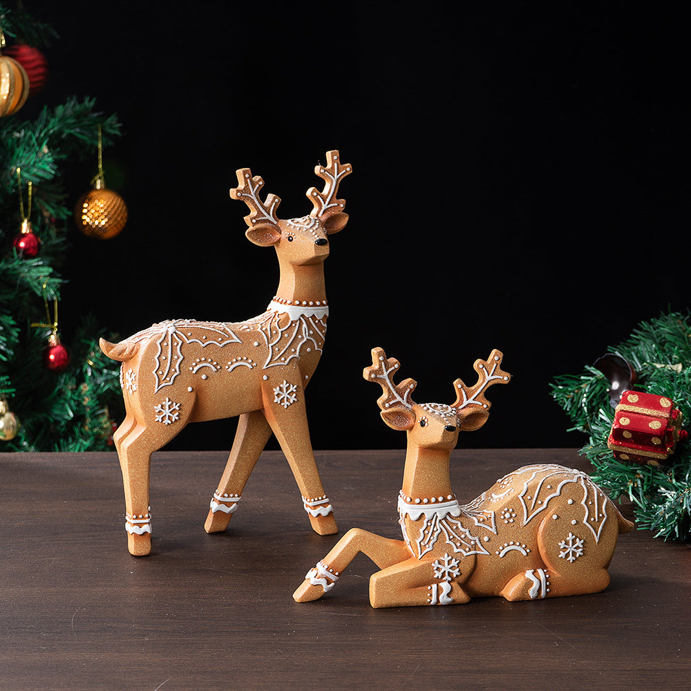 Christmas Elk Resin Ornaments Furniture Christmas Decoration Props Crafts Christmas Decorations