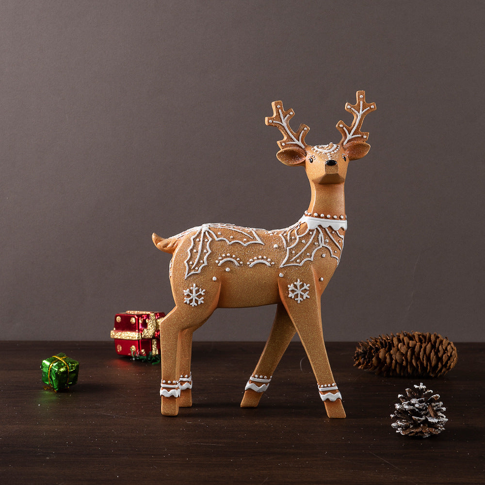 Christmas Elk Resin Ornaments Furniture Christmas Decoration Props Crafts Christmas Decorations