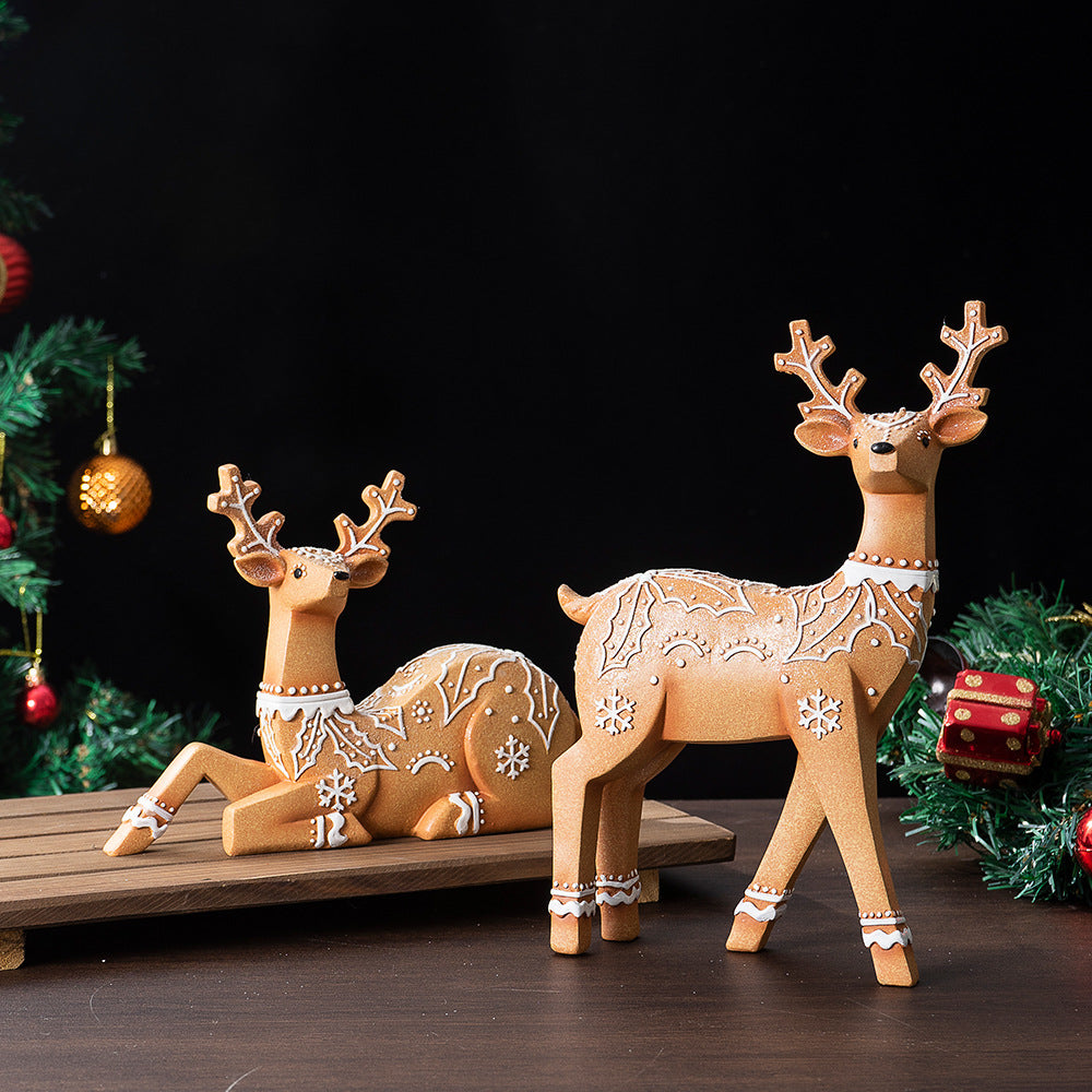 Christmas Elk Resin Ornaments Furniture Christmas Decoration Props Crafts Christmas Decorations