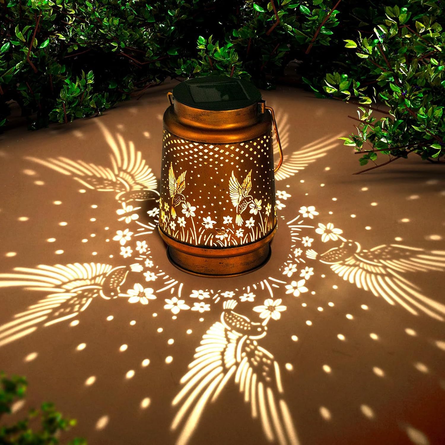 Solar Butterfly Garden Light Outdoor Waterproof Lighting Garden Living Room Chandelier Hanging Light LED Super Bright