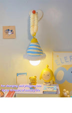 Wall lamps, night lights, bedroom sleep lights, room decoration, and an ambient chandelier hung at the bedside of the bedroom at night