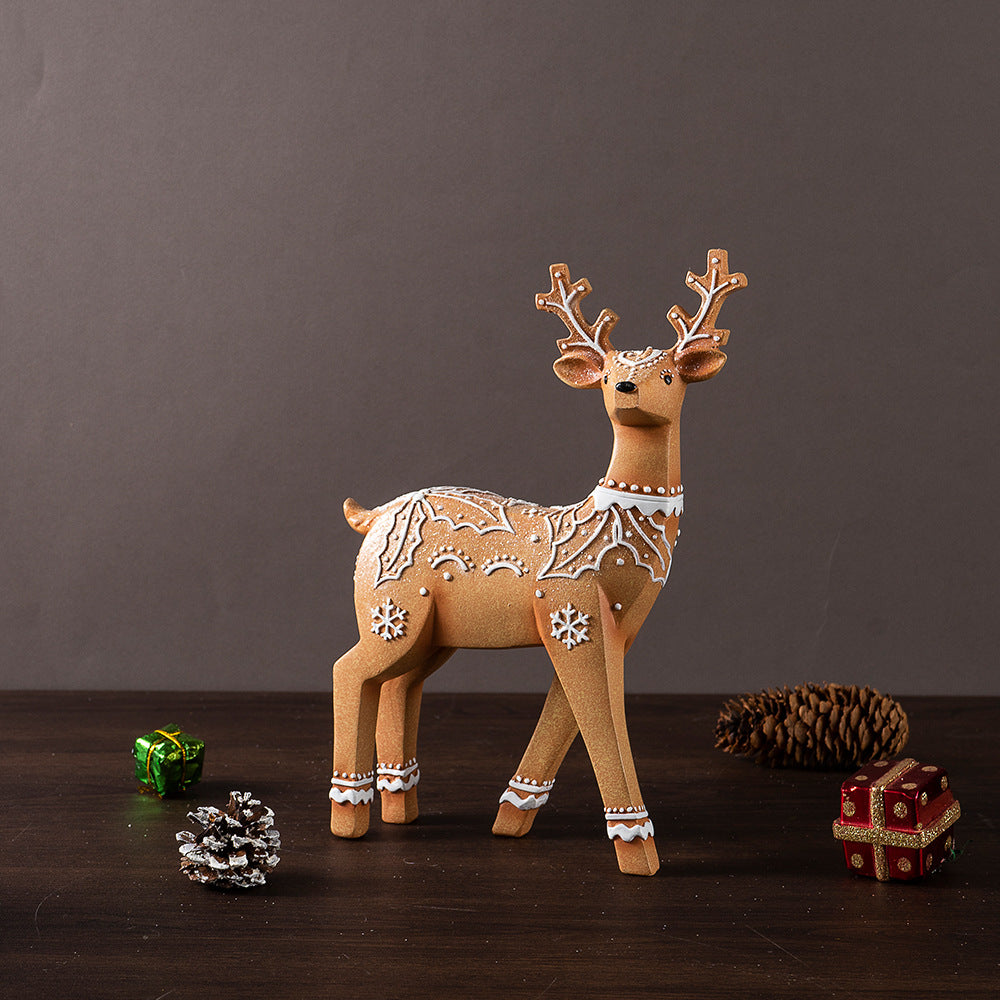 Christmas Elk Resin Ornaments Furniture Christmas Decoration Props Crafts Christmas Decorations