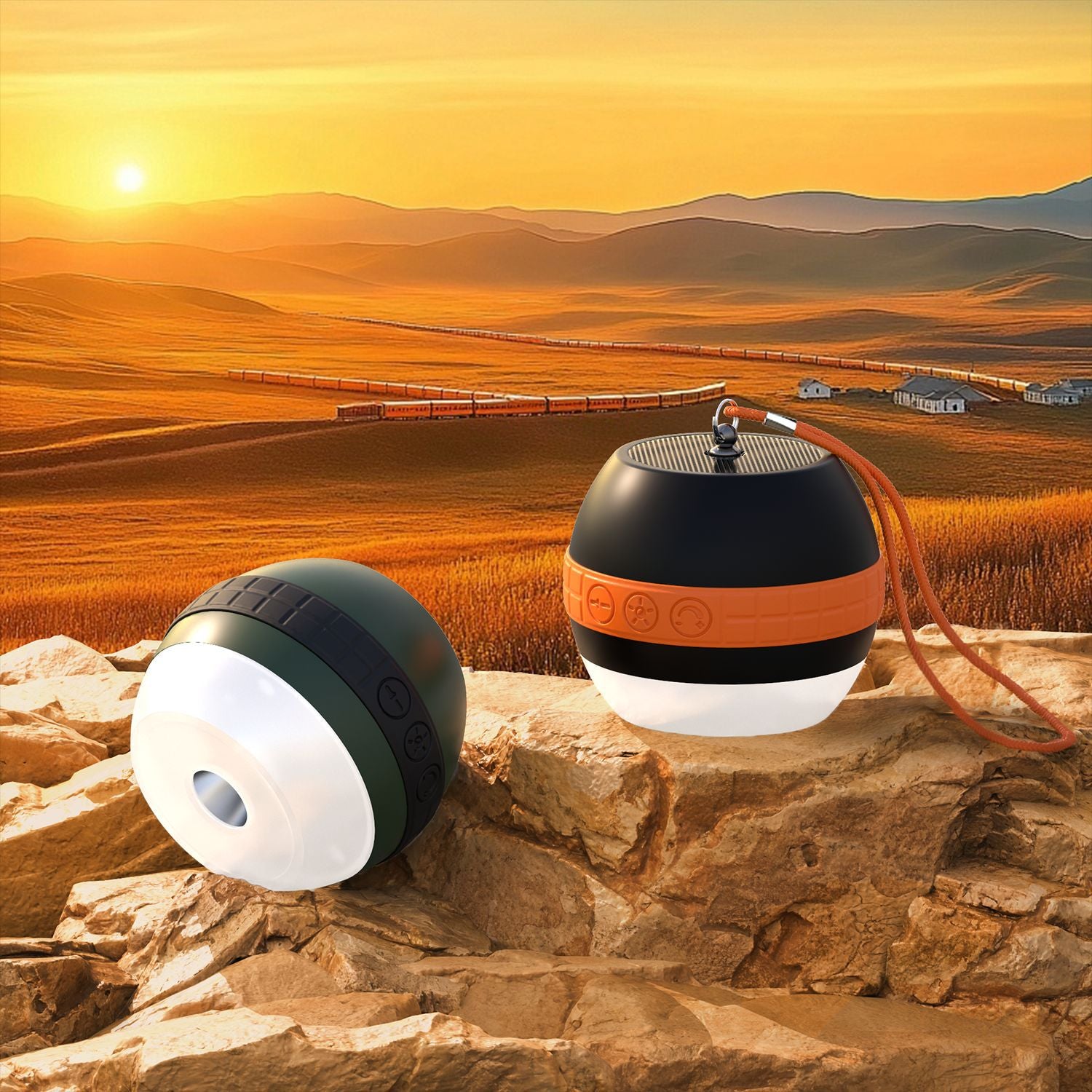 Camping Light Outdoor Portable Bluetooth Speaker Camping Light Tent Light Multifunctional Camping Light