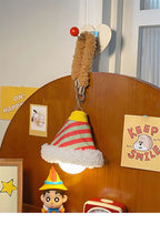 Wall lamps, night lights, bedroom sleep lights, room decoration, and an ambient chandelier hung at the bedside of the bedroom at night