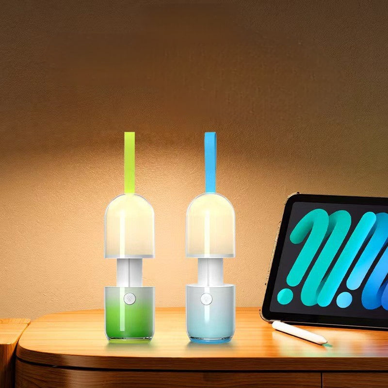 Creative Outdoor Pill Camping Light Portable Flashlight Three-Level Night Light Rechargeable Long-Lasting Lighting Lamp