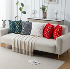 Christmas hot-stamping pillow cover with Christmas tree and snowflake silver-stamping, holiday decorative pillow cushion