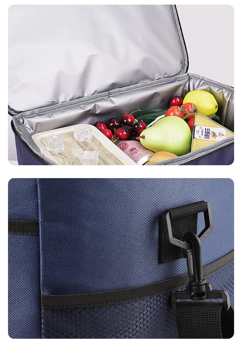 Ice Pack Oxford Cloth Camping Folding Portable Picnic Insulated Bag