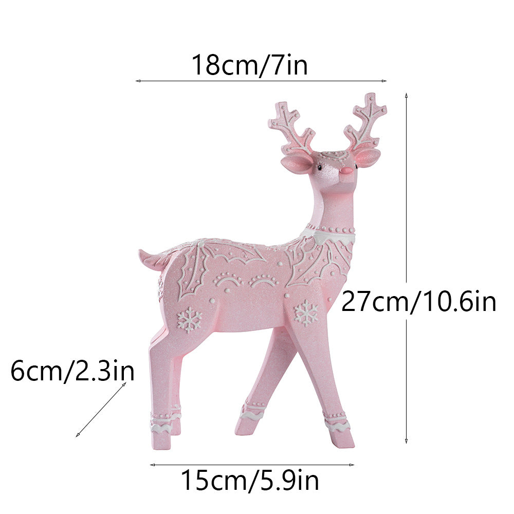 Christmas Elk Resin Ornaments Furniture Christmas Decoration Props Crafts Christmas Decorations