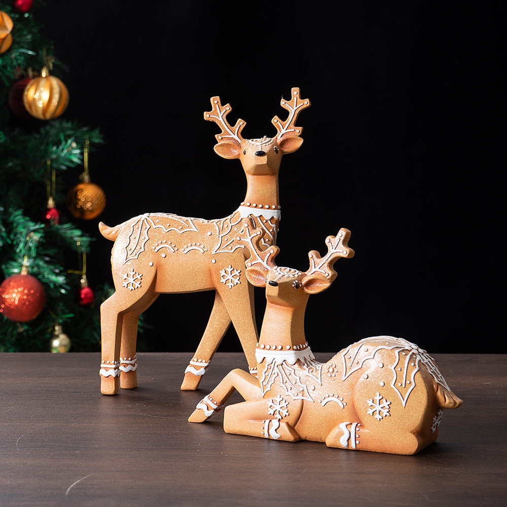 Christmas Elk Resin Ornaments Furniture Christmas Decoration Props Crafts Christmas Decorations