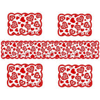 Valentine's Day Lace Table Flag Placemat