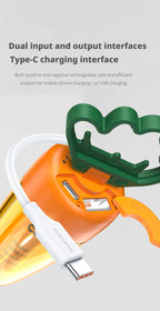 New Camping Light Ultra-Long Battery Life Radish Light Magnetic Camping Light USB Rechargeable Outdoor Tent Night Light