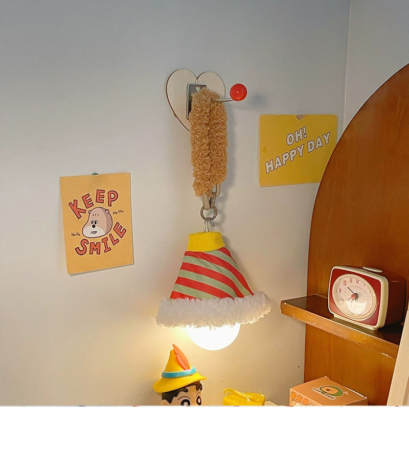 Wall lamps, night lights, bedroom sleep lights, room decoration, and an ambient chandelier hung at the bedside of the bedroom at night