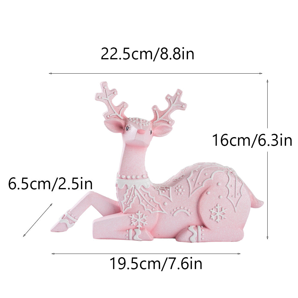 Christmas Elk Resin Ornaments Furniture Christmas Decoration Props Crafts Christmas Decorations
