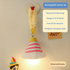 Wall lamps, night lights, bedroom sleep lights, room decoration, and an ambient chandelier hung at the bedside of the bedroom at night