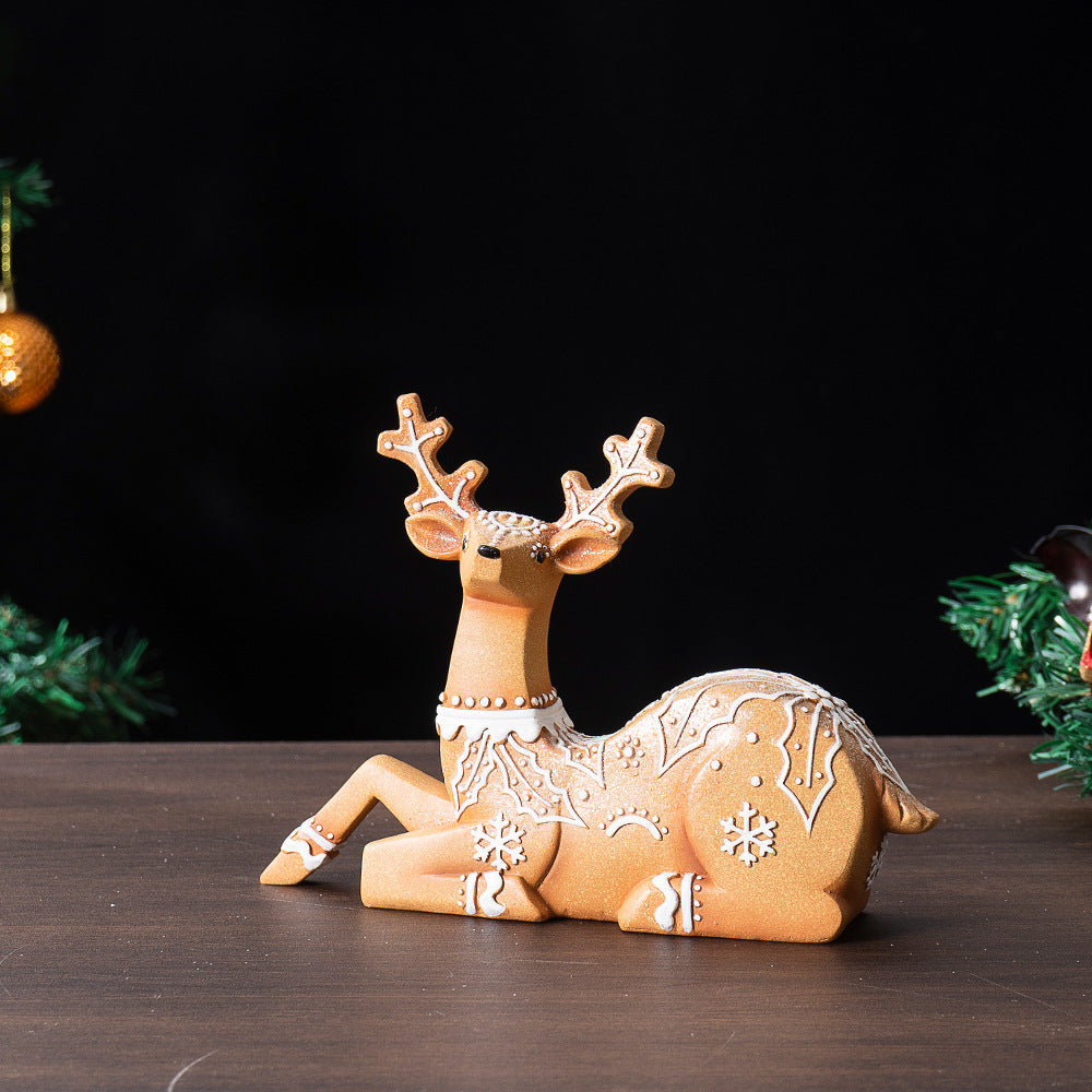 Christmas Elk Resin Ornaments Furniture Christmas Decoration Props Crafts Christmas Decorations