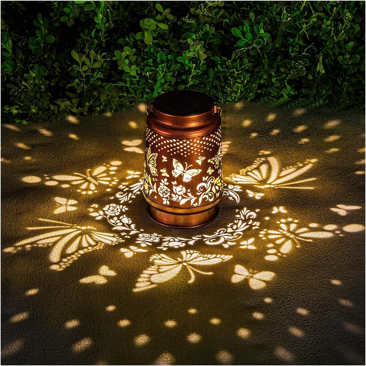 Solar Butterfly Garden Light Outdoor Waterproof Lighting Garden Living Room Chandelier Hanging Light LED Super Bright
