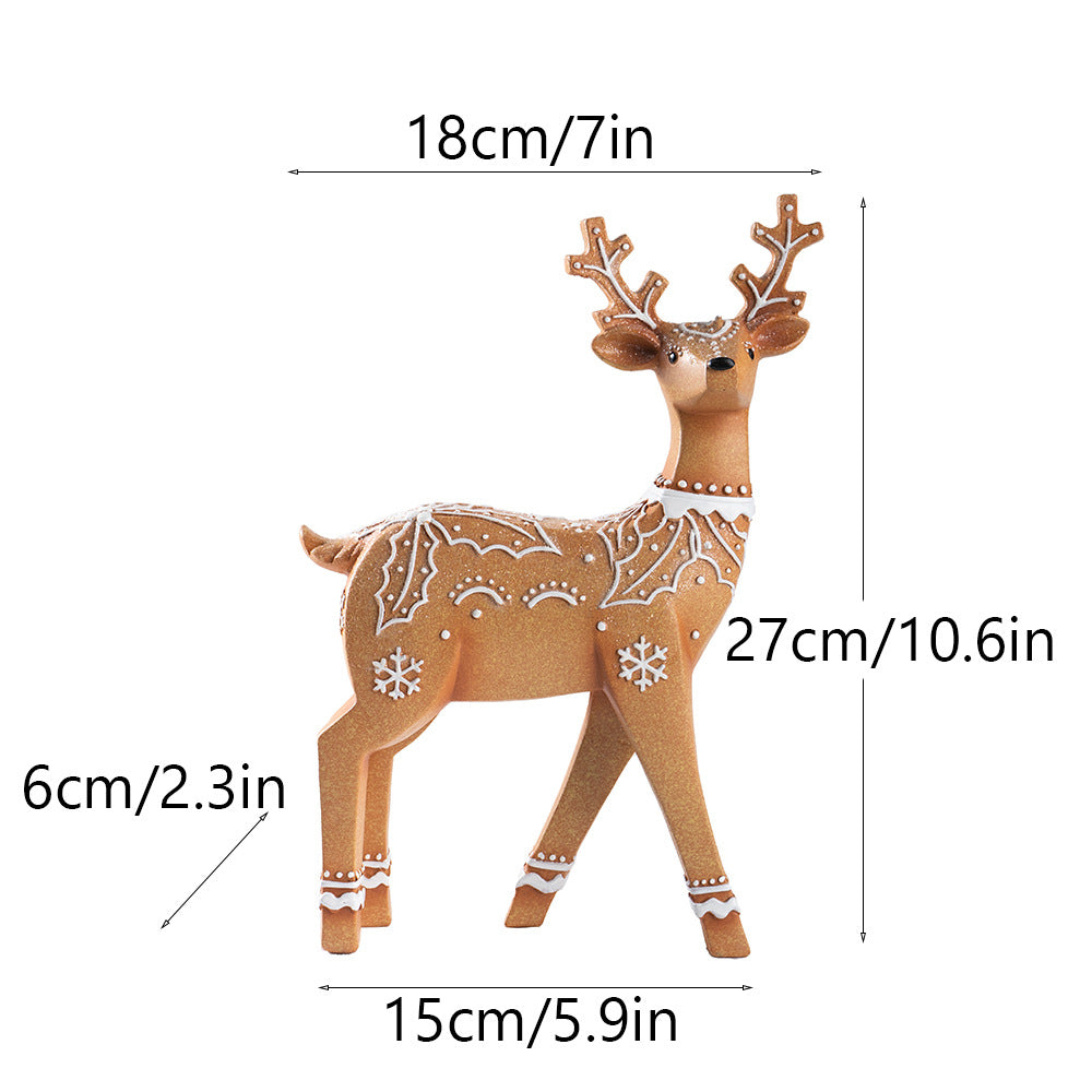 Christmas Elk Resin Ornaments Furniture Christmas Decoration Props Crafts Christmas Decorations