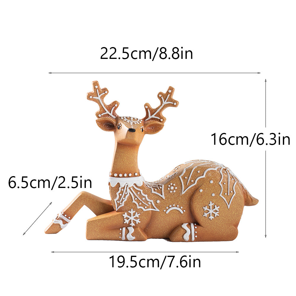 Christmas Elk Resin Ornaments Furniture Christmas Decoration Props Crafts Christmas Decorations