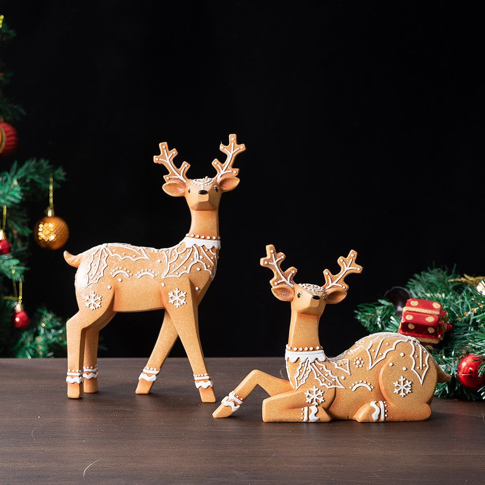 Christmas Elk Resin Ornaments Furniture Christmas Decoration Props Crafts Christmas Decorations