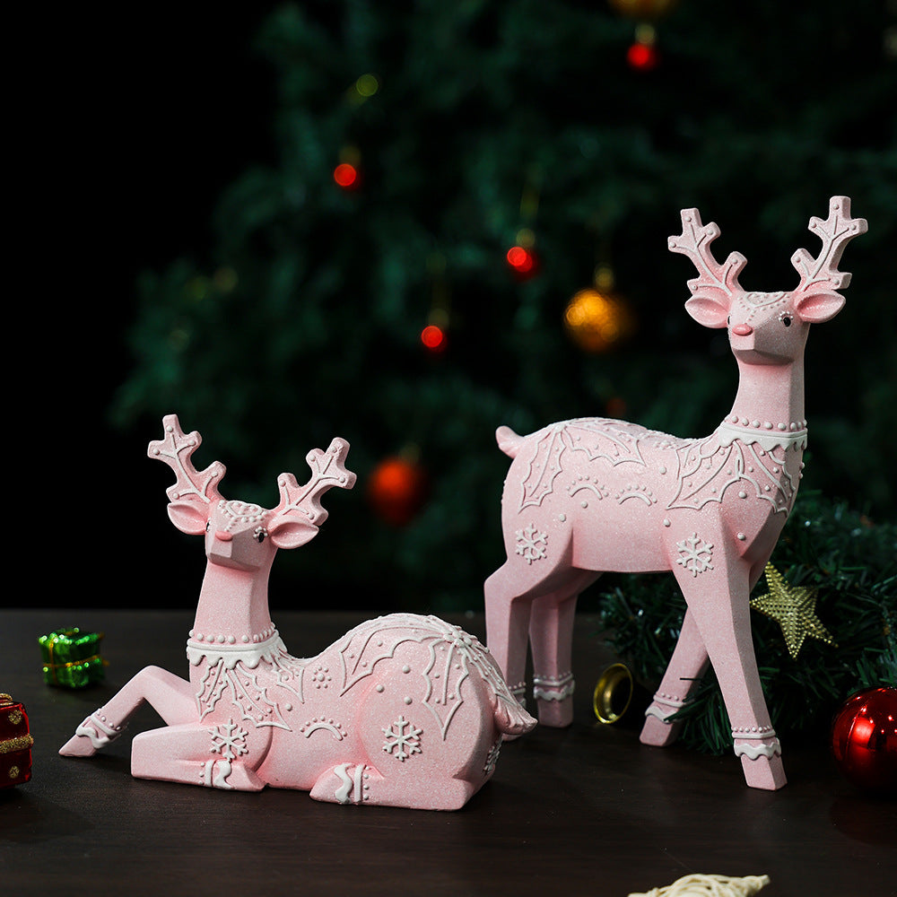 Christmas Elk Resin Ornaments Furniture Christmas Decoration Props Crafts Christmas Decorations