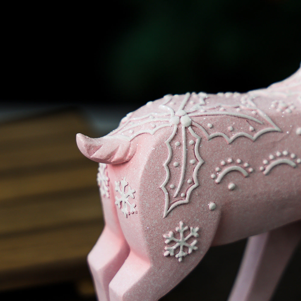 Christmas Elk Resin Ornaments Furniture Christmas Decoration Props Crafts Christmas Decorations