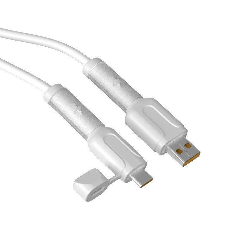 Silicone charging cable protector features pull-resistant and leakage-proof protection